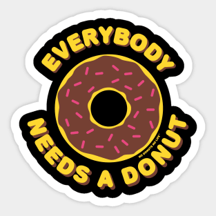 Everybody Needs a (Chocolate) Donut Sticker